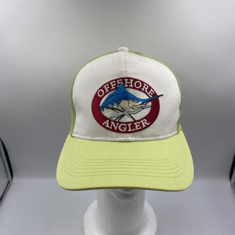 Offshore Angler Bass Pro Shops Hat Cap Trucker Green‎ White Fishing